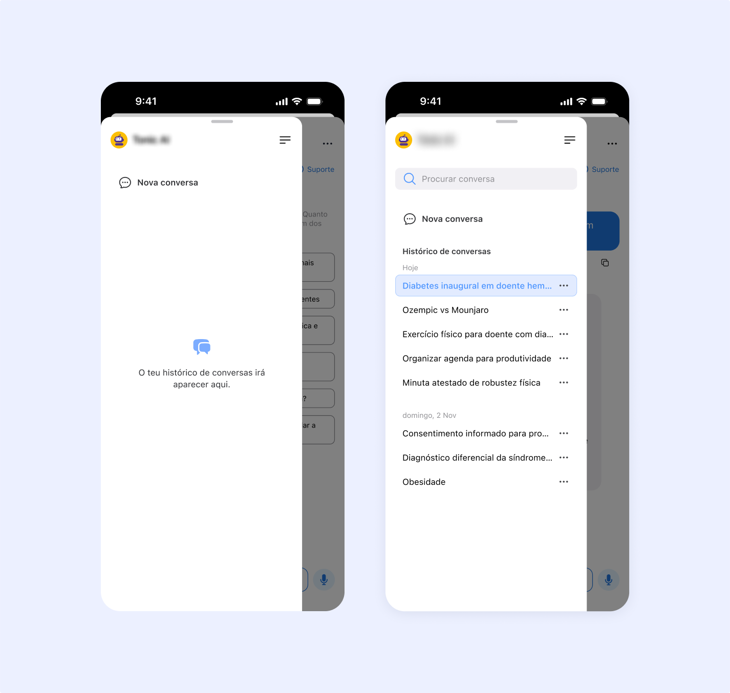 Final mobile solution showing Option A with full flow from empty state to history and actions